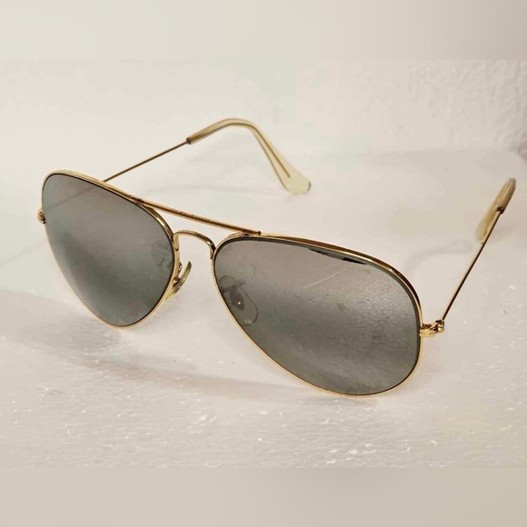 Ray-Ban Other - Vintage B&L Ray Ban G31 Double Gradient Mirror Artista Gold Aviators 62[]14mm
